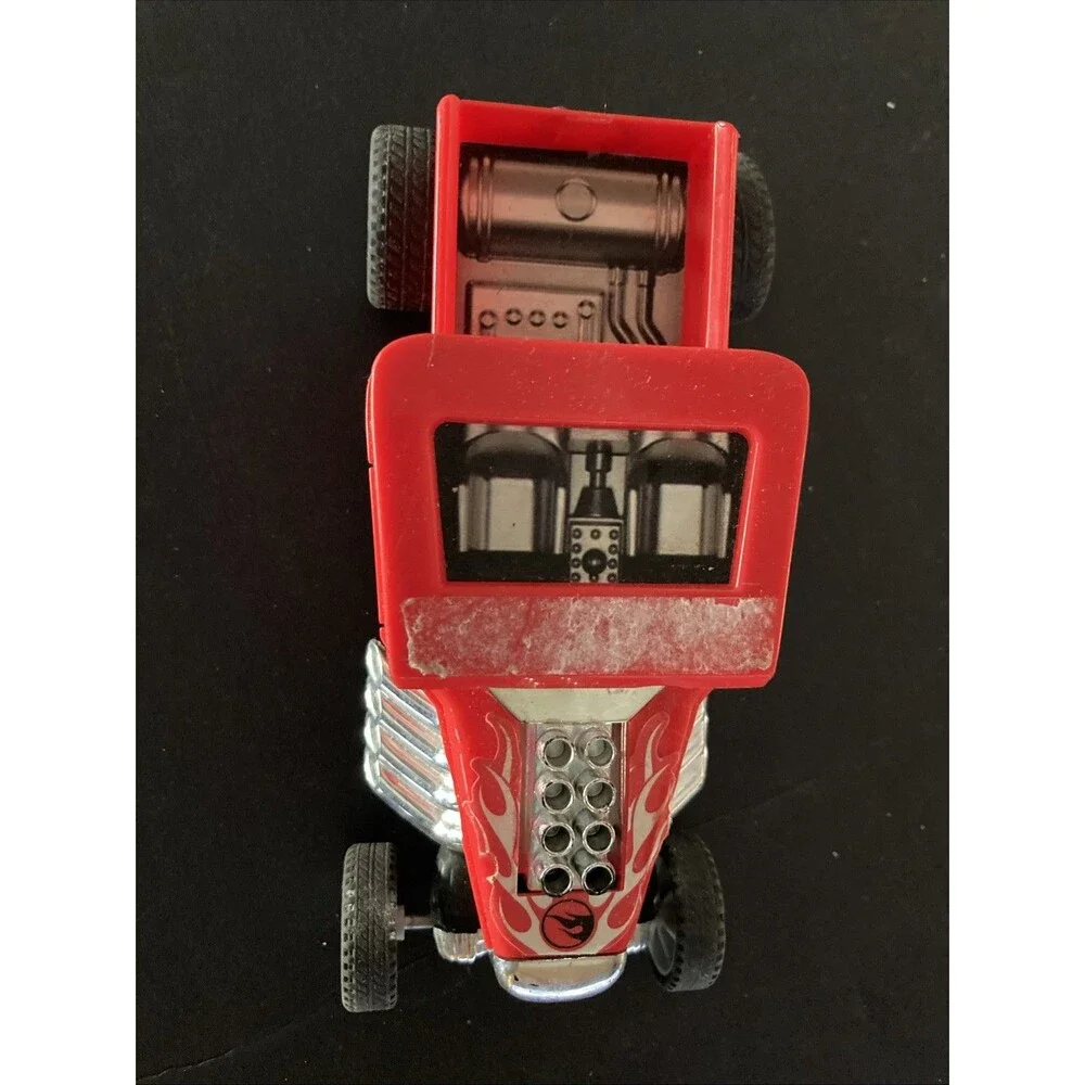 Hot Wheels Bone Shaker Red Plastic Toy Car Mattel Kids Vehicle Collectible